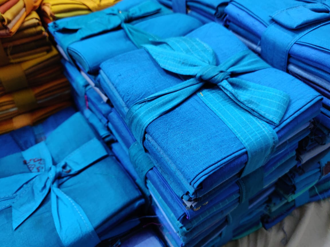 Fat Quarter Sea Blue - SilkRouteIndia