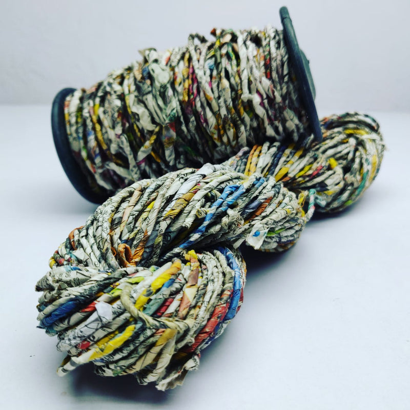 Handspun Newspaper Yarn