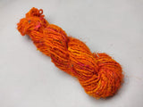 Recycled Sari Silk Yarn- Orange - SilkRouteIndia