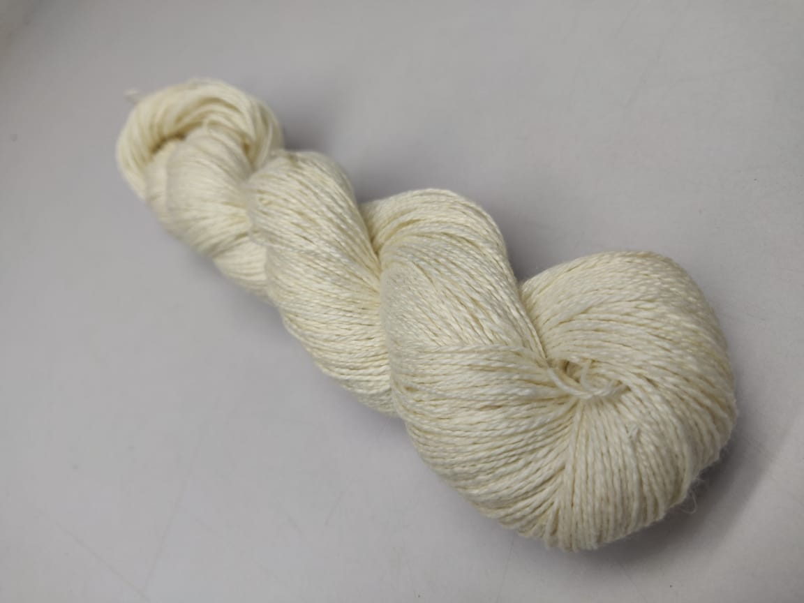 Linen Sportweight 2P Yarn - Natural/Undyed - SilkRouteIndia
