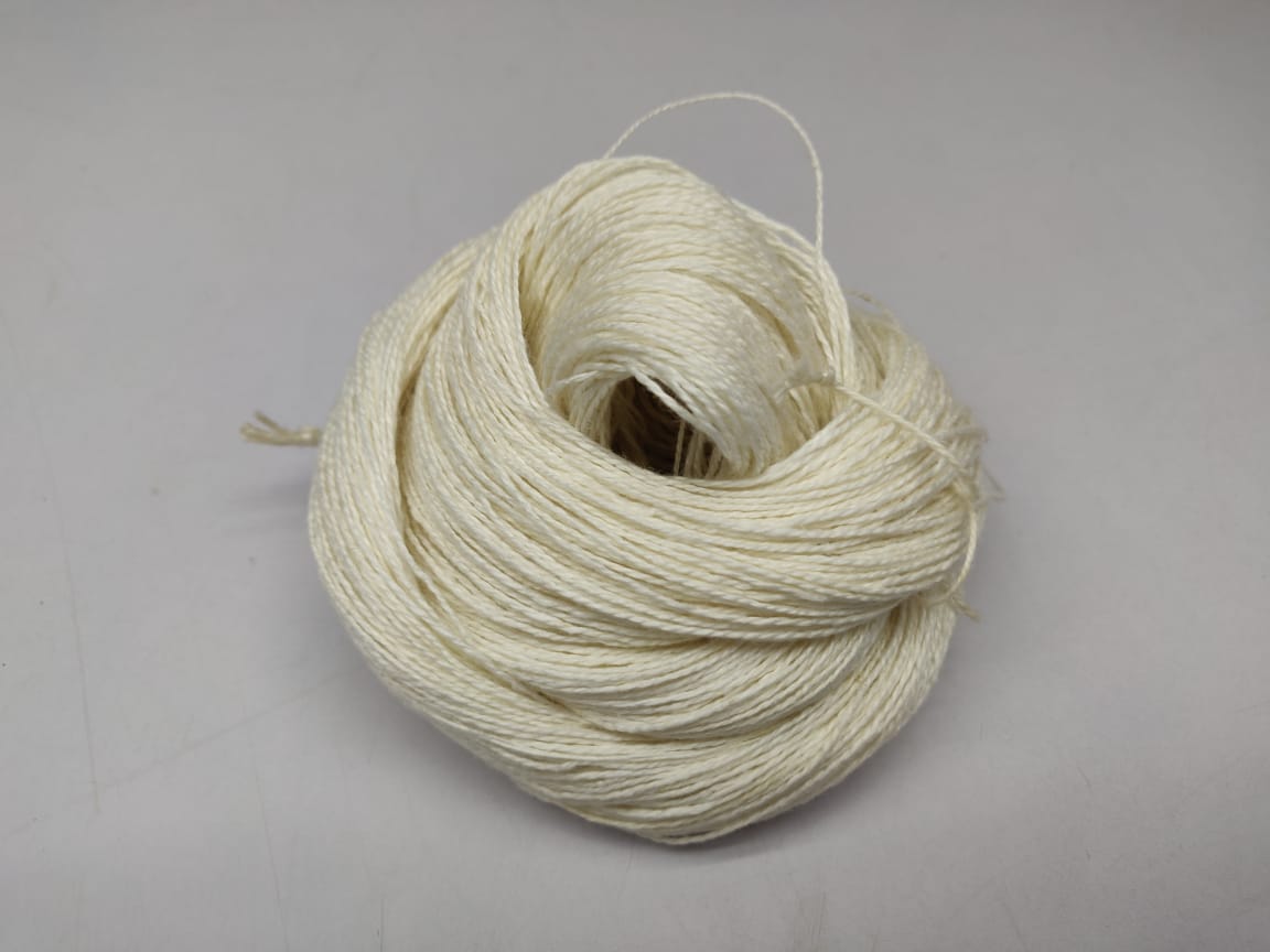 Linen Sportweight 2P Yarn - Natural/Undyed - SilkRouteIndia