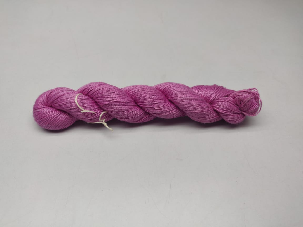 Linen Sportweight Yarn - BubbleGum - SilkRouteIndia