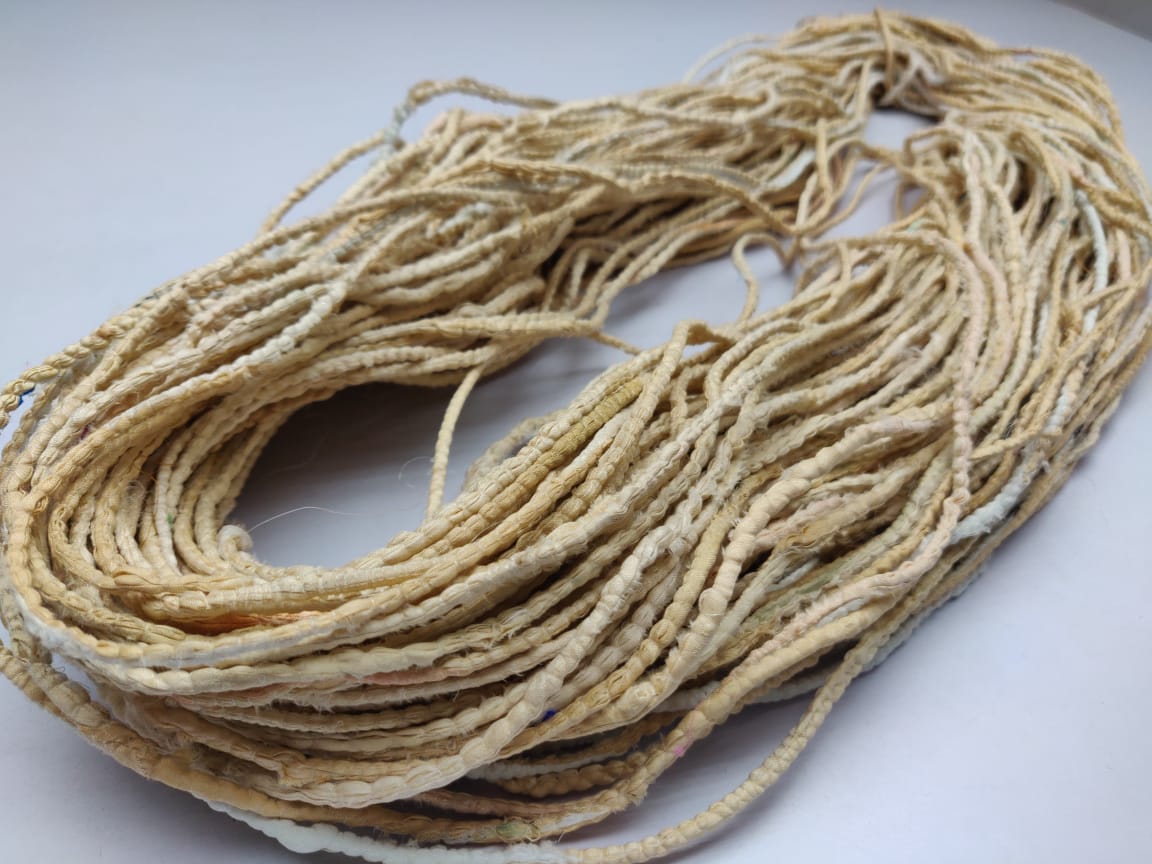 Cording Sari Silk Ribbon - Multicolor - SilkRouteIndia