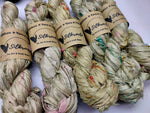 Recycled Sari Silk Ribbon - Dove - SilkRouteIndia