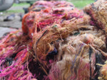 Sari Silk Waste Batts - Multicolor - SilkRouteIndia - Recycled Batts