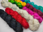 10 Colors Recycled Sari Silk Yarn Prime - SilkRouteIndia