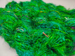 Recycled Sari Silk Yarn Green - SilkRouteIndia