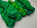 Recycled Sari Silk Yarn Prime Green - SilkRouteIndia