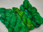 Recycled Sari Silk Yarn Prime Green - SilkRouteIndia