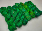 Recycled Sari Silk Yarn Prime Green - SilkRouteIndia