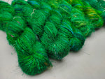 Recycled Sari Silk Yarn Prime Green - SilkRouteIndia