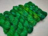 Recycled Sari Silk Yarn Prime Green - SilkRouteIndia