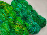 Recycled Sari Silk Yarn Prime Green - SilkRouteIndia