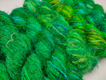 Recycled Sari Silk Yarn Prime Green - SilkRouteIndia