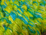 Recycled Sari Silk Yarn - Lemon Blue - SilkRouteIndia