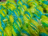 Recycled Sari Silk Yarn - Lemon Blue - SilkRouteIndia