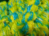 Recycled Sari Silk Yarn - Lemon Blue - SilkRouteIndia