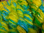 Recycled Sari Silk Yarn - Lemon Blue - SilkRouteIndia