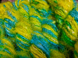 Recycled Sari Silk Yarn - Lemon Blue - SilkRouteIndia