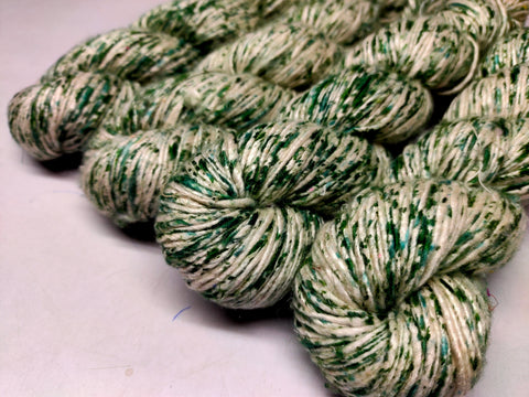 Mulberry Yarn Short Fiber - Forest Haze - SilkRouteIndia