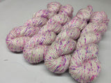 Mulberry Yarn Short Fiber - Tulip Garden - SilkRouteIndia