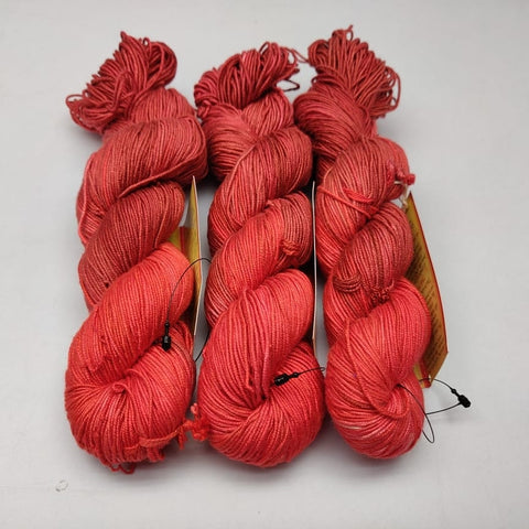 Mulberry Yarn 250M/100gr - Crimson is a unique Silk Yarn ideal for Knitting. Alia Silk is very soft and shiny. It is Duke weight and is directly spun from the premium Mulberry Silk Tops. It is a yarn of Natural Protein Fiber. Alia Silk Yarn has compact structure, evenness, clean appearance, elegant luster, Good moisture-absorbing capability, good strength and elongation, with fine and soft fibers. It is Useful for Weaving and Knitting.