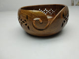 Yarn Bowl Rosewood and Pointed Needle - SilkRouteIndia