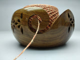 Yarn Bowl Rosewood and Pointed Needle - SilkRouteIndia