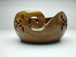 Yarn Bowl Rosewood and Crochet Hook - SilkRouteIndia