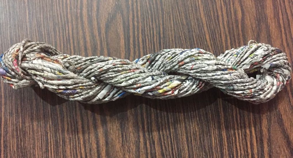 Handspun Newspaper Yarn - SilkRouteIndia