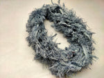 Linen Fuzzy Ribbon - Grey - SilkRouteIndia