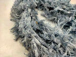 Linen Fuzzy Ribbon - Grey - SilkRouteIndia