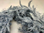 Linen Fuzzy Ribbon - Grey - SilkRouteIndia