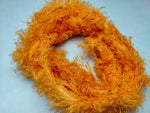 Linen Fuzzy Ribbon - Orange - SilkRouteIndia