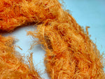 Linen Fuzzy Ribbon - Orange - SilkRouteIndia