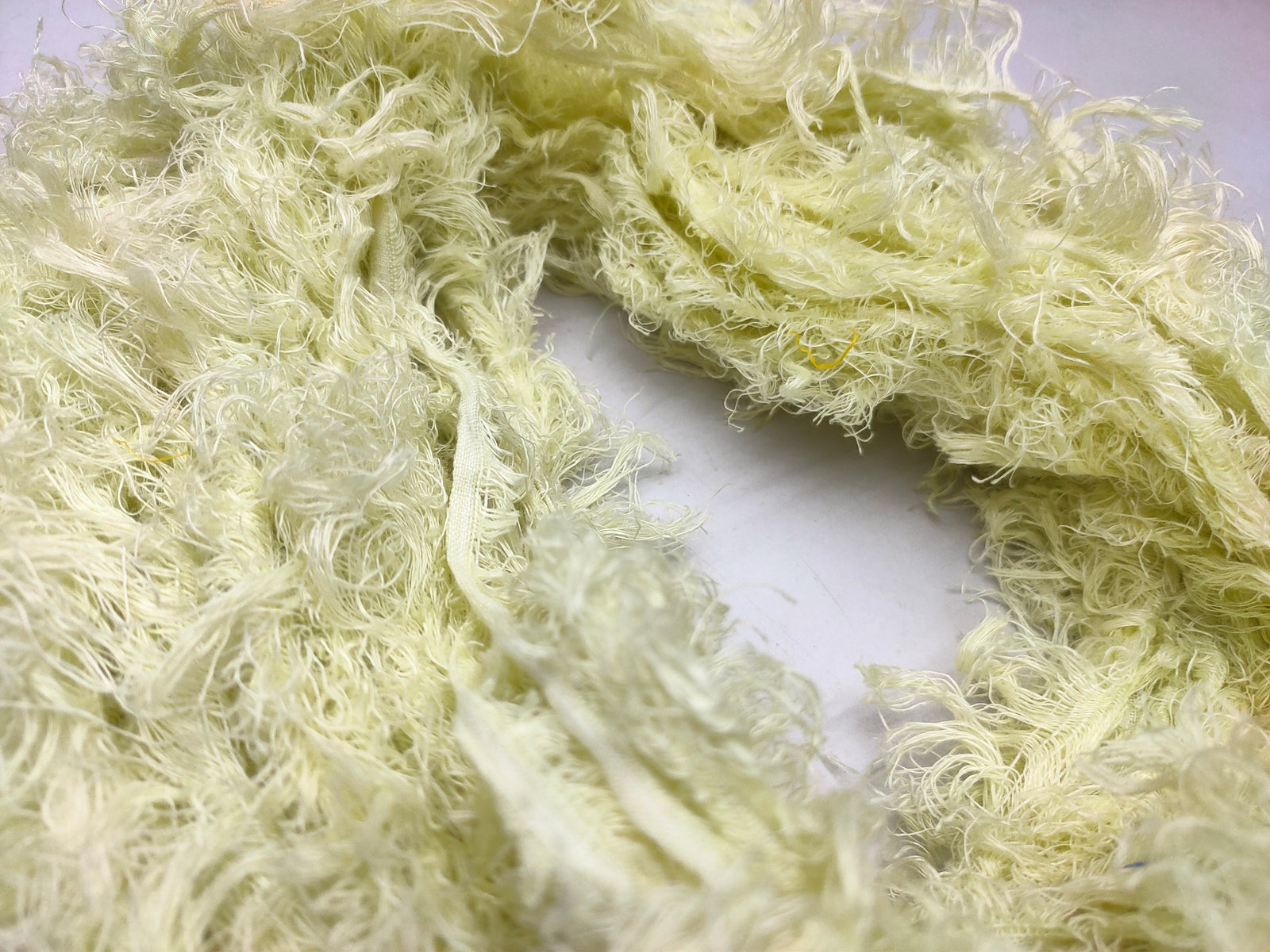 Linen Fuzzy Ribbon - Pista - SilkRouteIndia