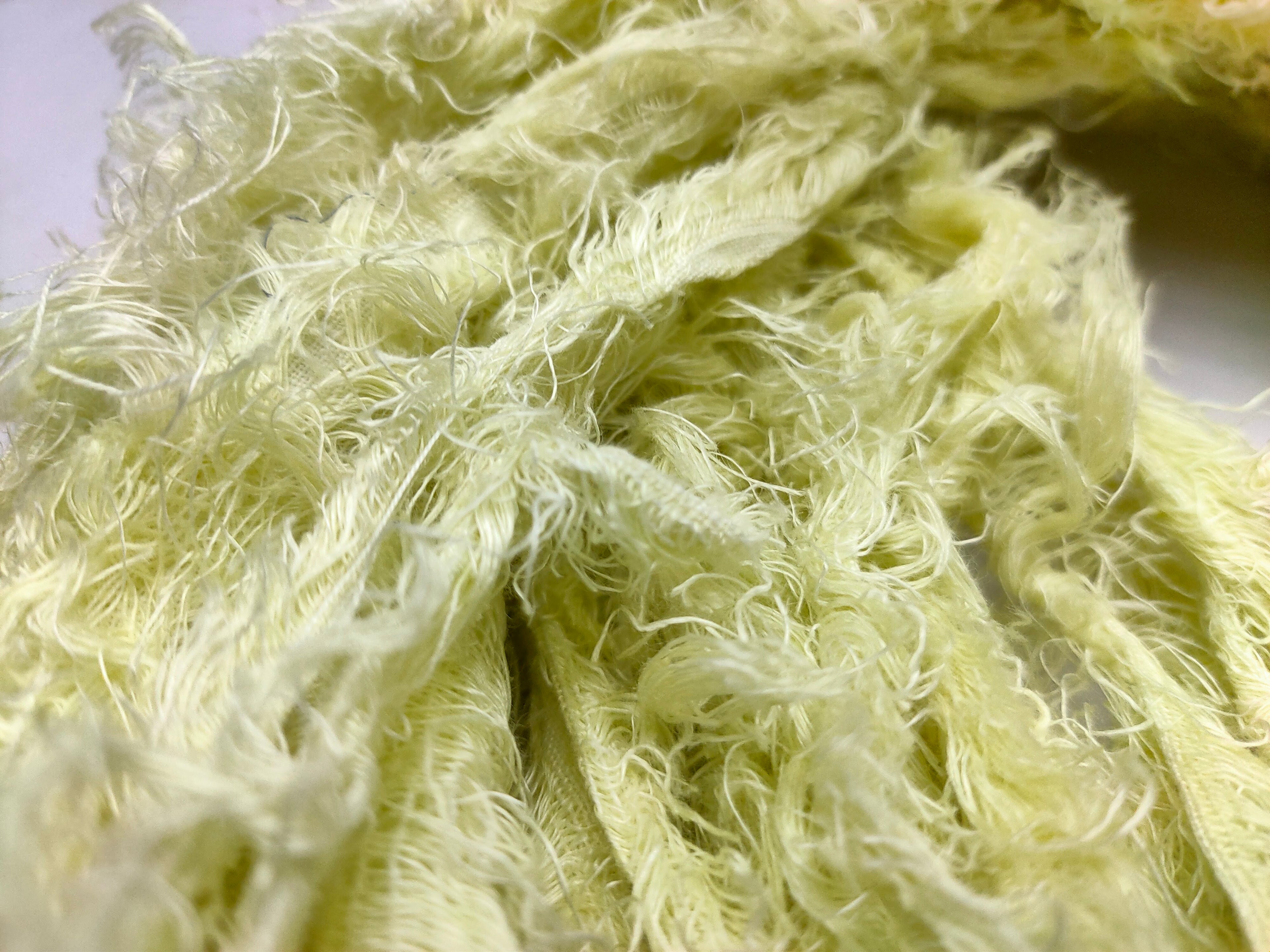 Linen Fuzzy Ribbon - Pista - SilkRouteIndia