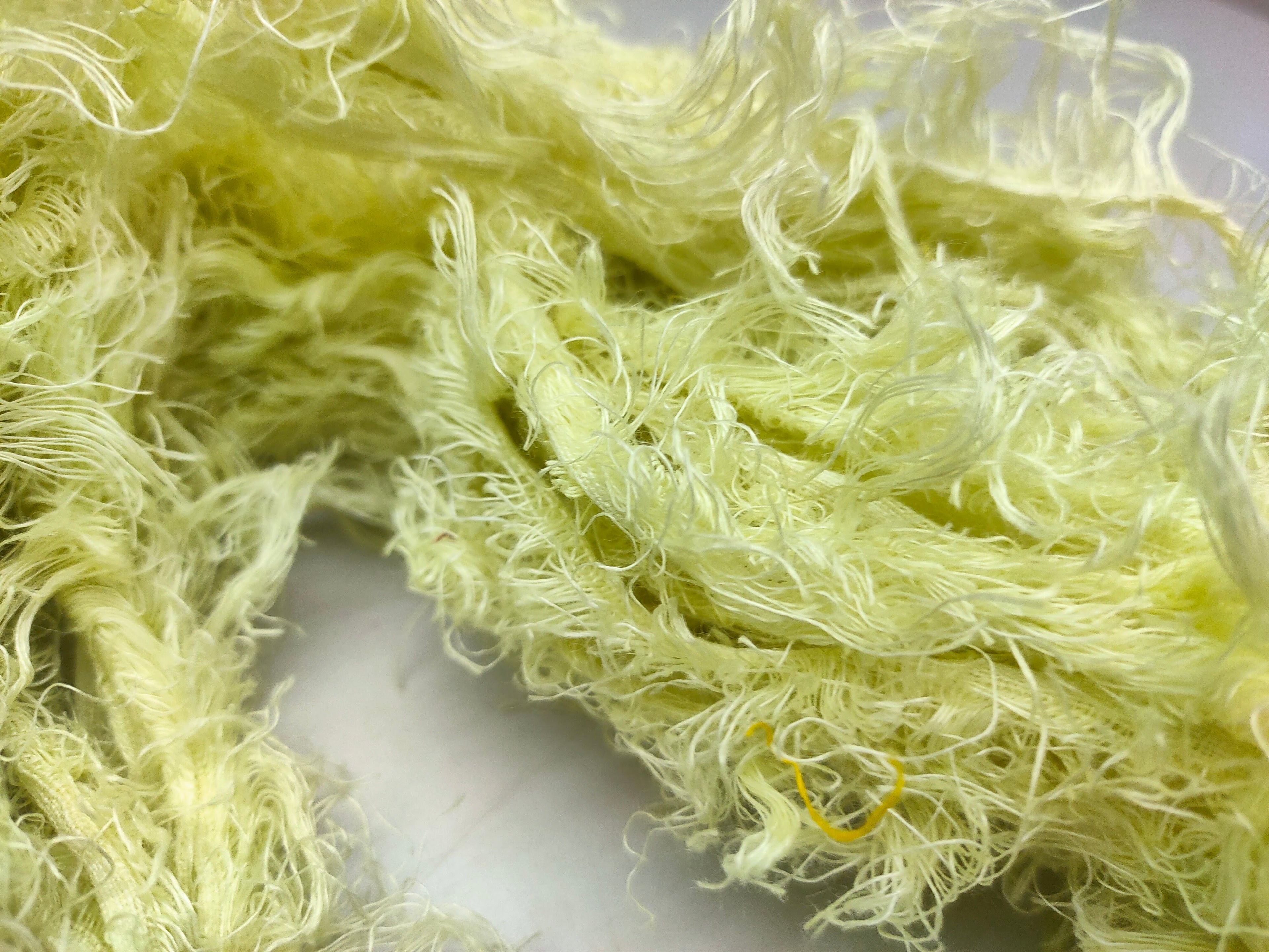 Linen Fuzzy Ribbon - Pista - SilkRouteIndia
