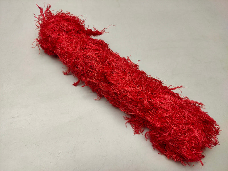 Linen Fuzzy Ribbon - Brick