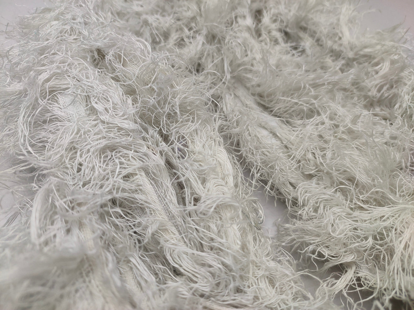 Linen Fuzzy Ribbon - Smoke - SilkRouteIndia