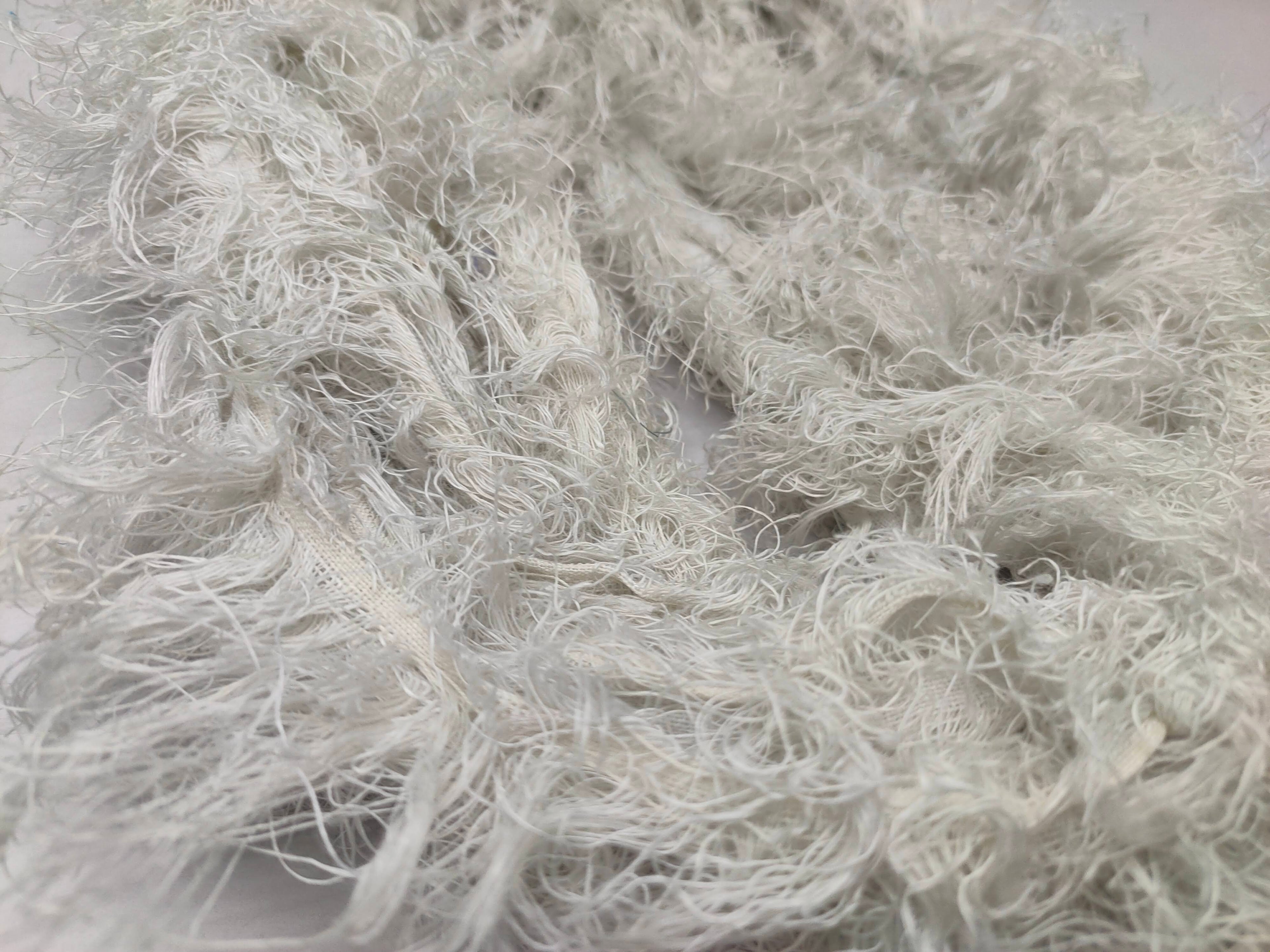 Linen Fuzzy Ribbon - Smoke - SilkRouteIndia