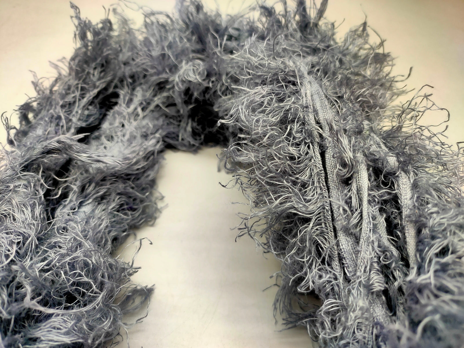 Linen Fuzzy Ribbon - Rico Metal - SilkRouteIndia