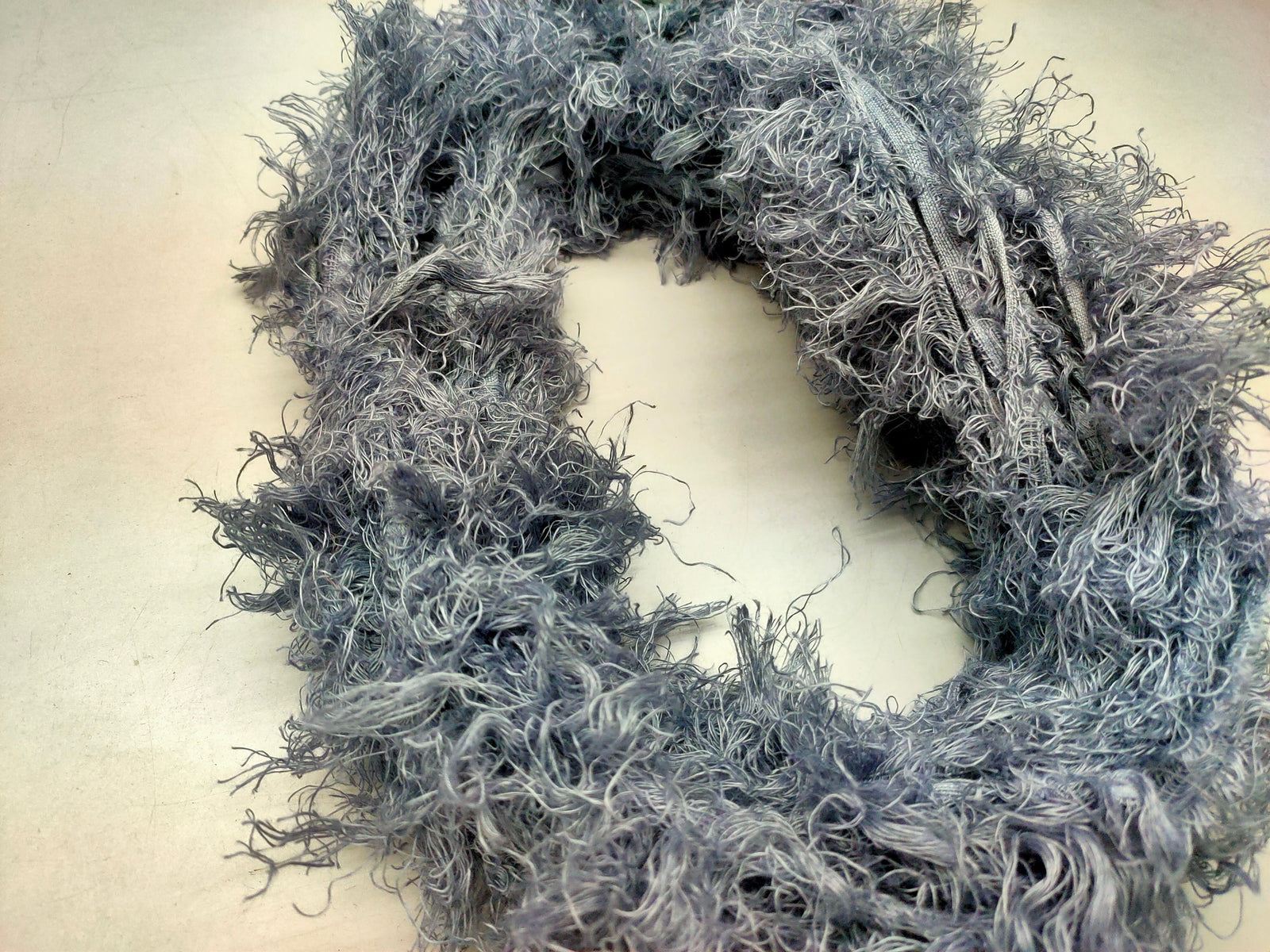 Linen Fuzzy Ribbon - Rico Metal - SilkRouteIndia