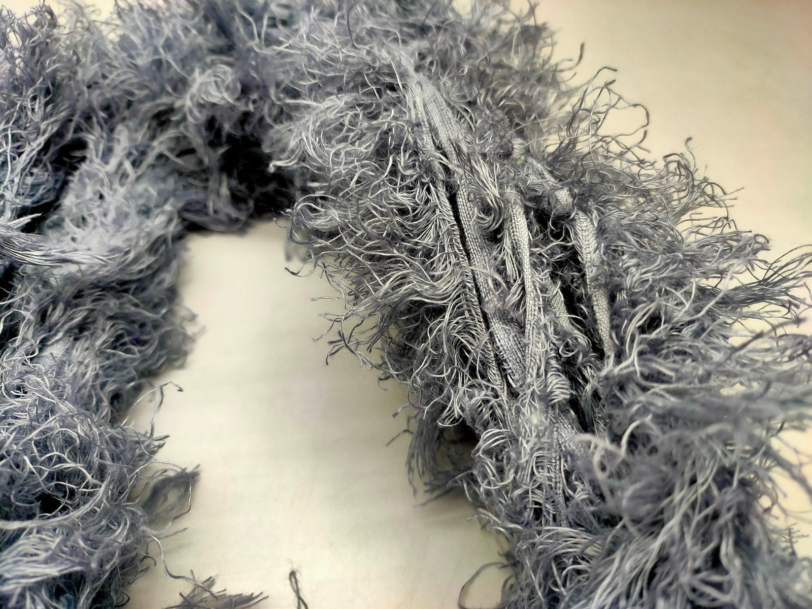 Linen Fuzzy Ribbon - Rico Metal - SilkRouteIndia