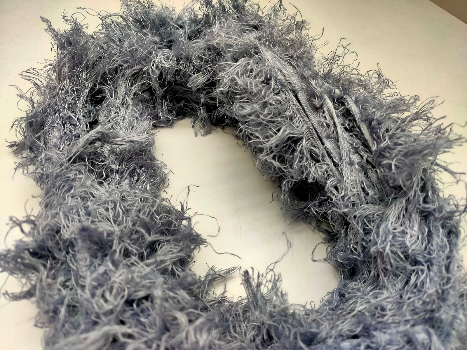 Linen Fuzzy Ribbon - Rico Metal - SilkRouteIndia