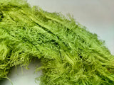 Linen Fuzzy Ribbon - Sheen Green - SilkRouteIndia