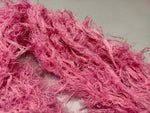 Linen Fuzzy Ribbon - BubbleGum - SilkRouteIndia