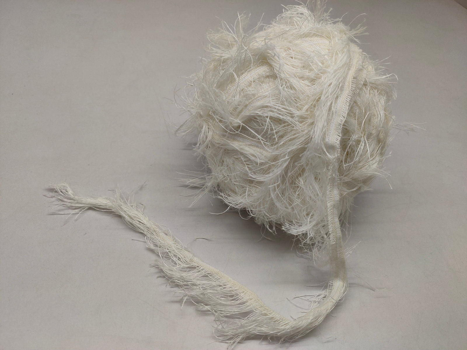 Linen Fuzzy Ribbon - Undyed - SilkRouteIndia