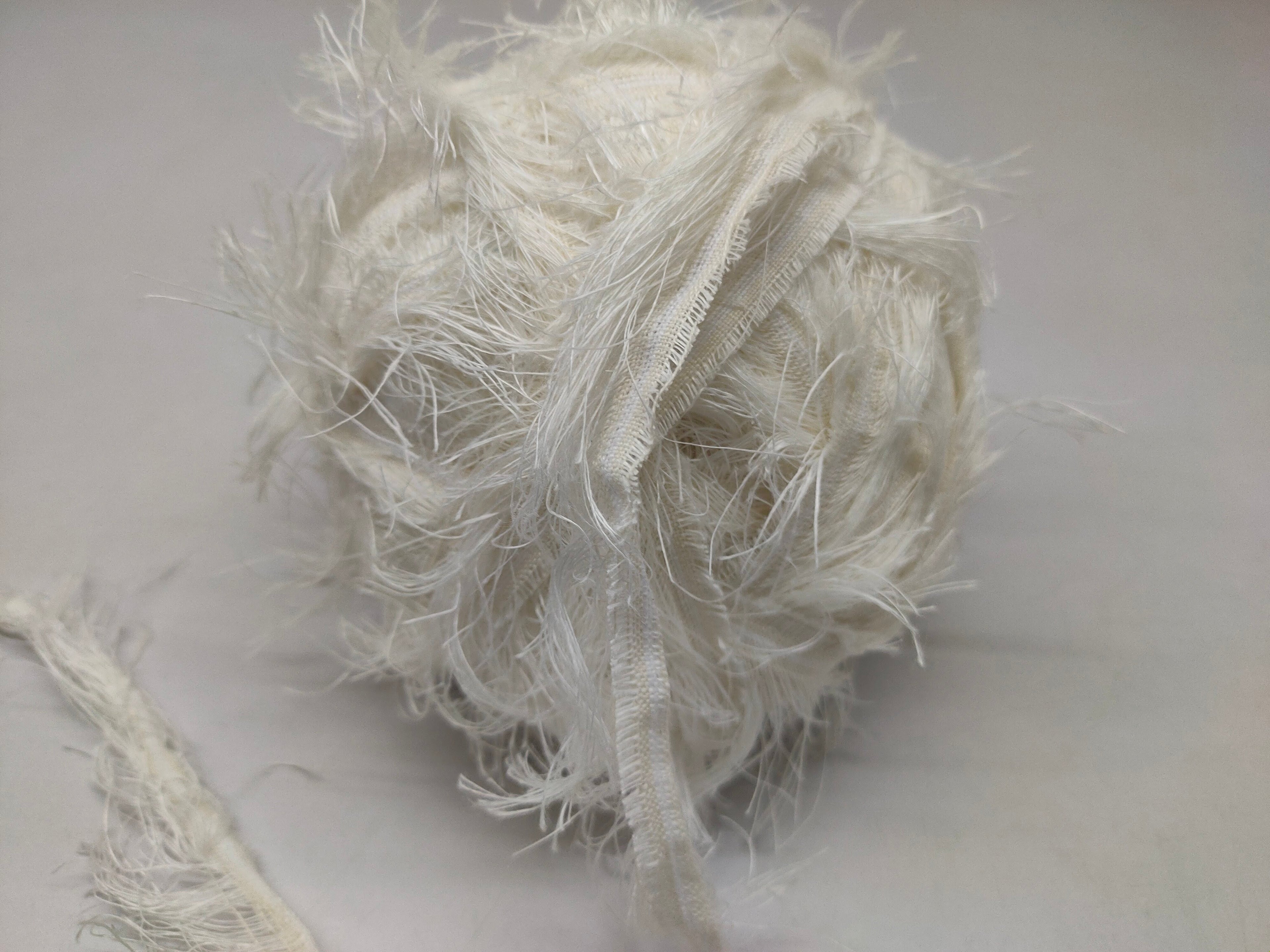 Linen Fuzzy Ribbon - Undyed - SilkRouteIndia