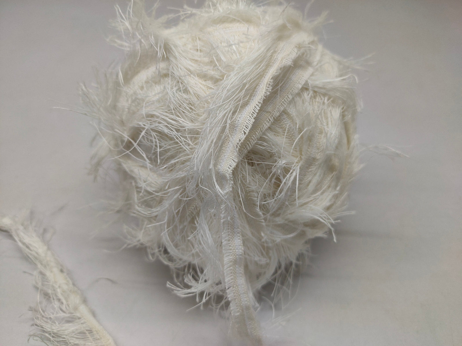 Linen Fuzzy Ribbon - Undyed - SilkRouteIndia